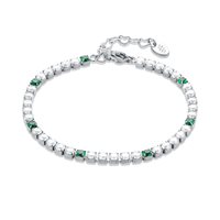 Bracciale Brand Donna Tennis colorato in Acciaio Zircone 14BR047V-M - 14BR047V-M